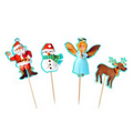 Winter Day Cupcake Topper Picks, Cocktail Picks, Perfet For Christmas,